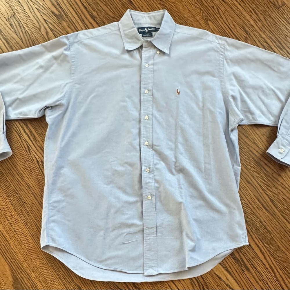 Ralph Lauren Light Blue Button-Down Oxford Shirt